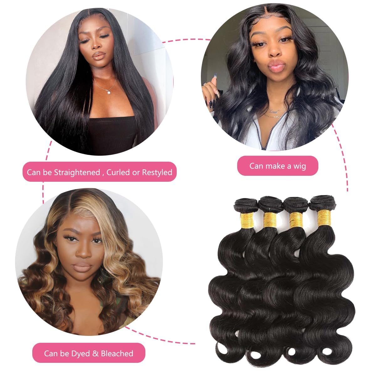 Smoothair Body Wave Bundles 12 Inch packaged display