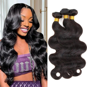 Smoothair Body Wave Bundles 8 Inch front view with soft texture