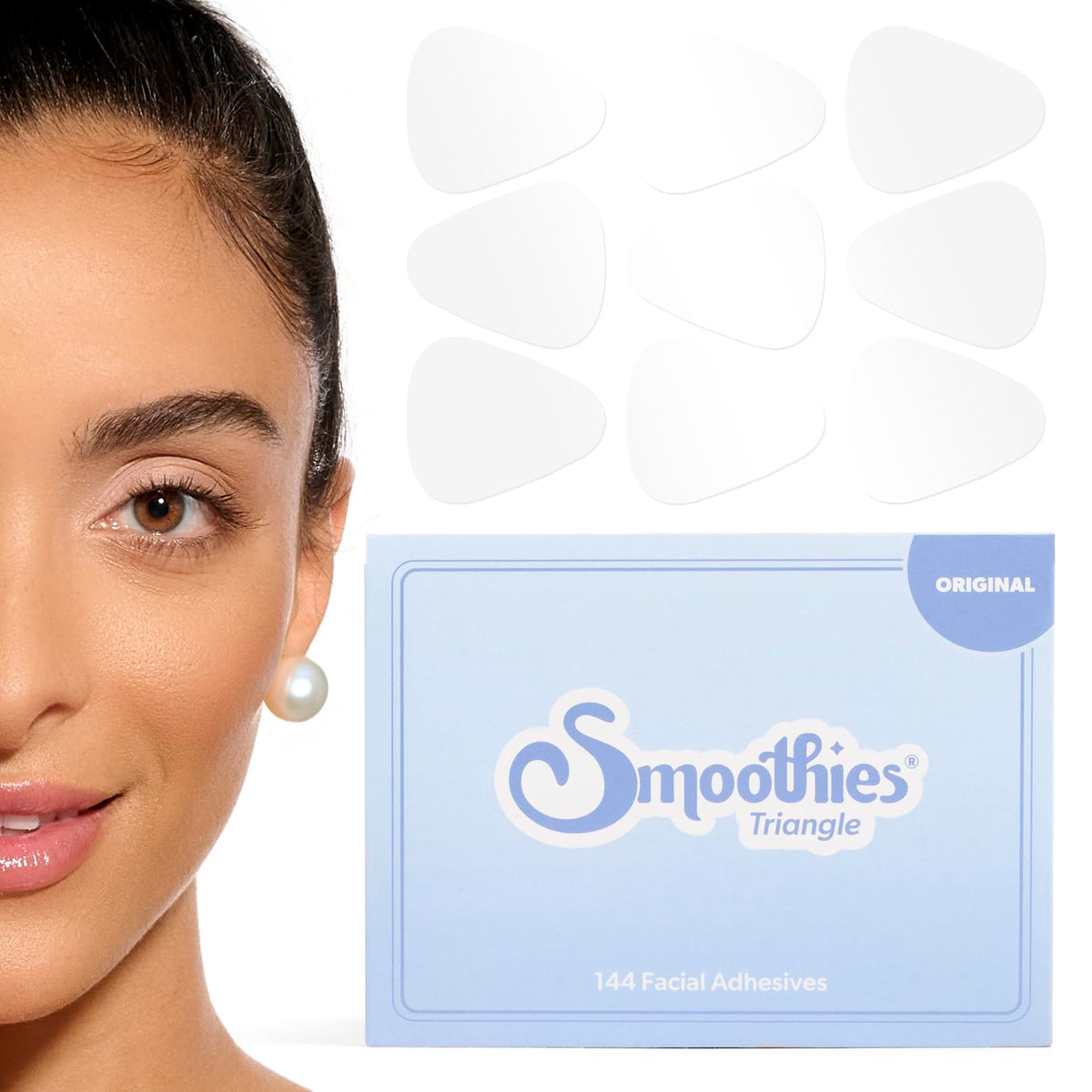 Smoothies Triangle Wrinkle Patches box front view with 144 patches
