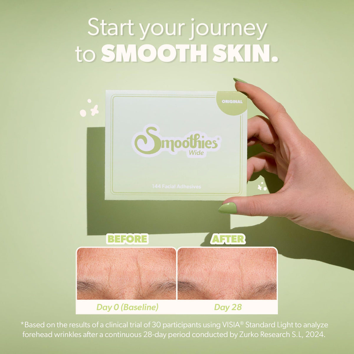 Smoothies Wide Wrinkle Patches displayed on a flat surface