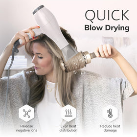 Sndyi hair brush set with included professional hair clips