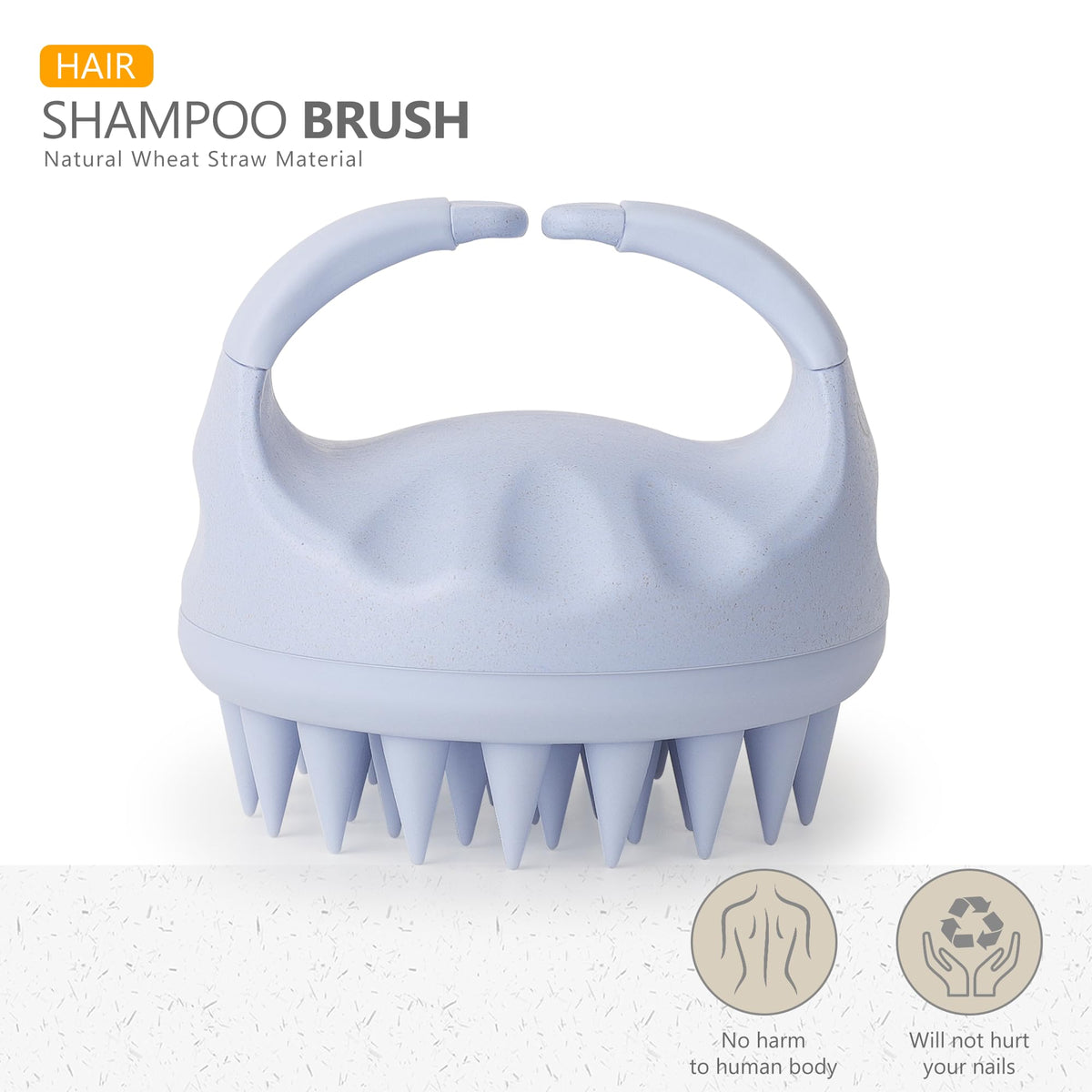Sndyi Scalp Massager showing silicone bristles close-up