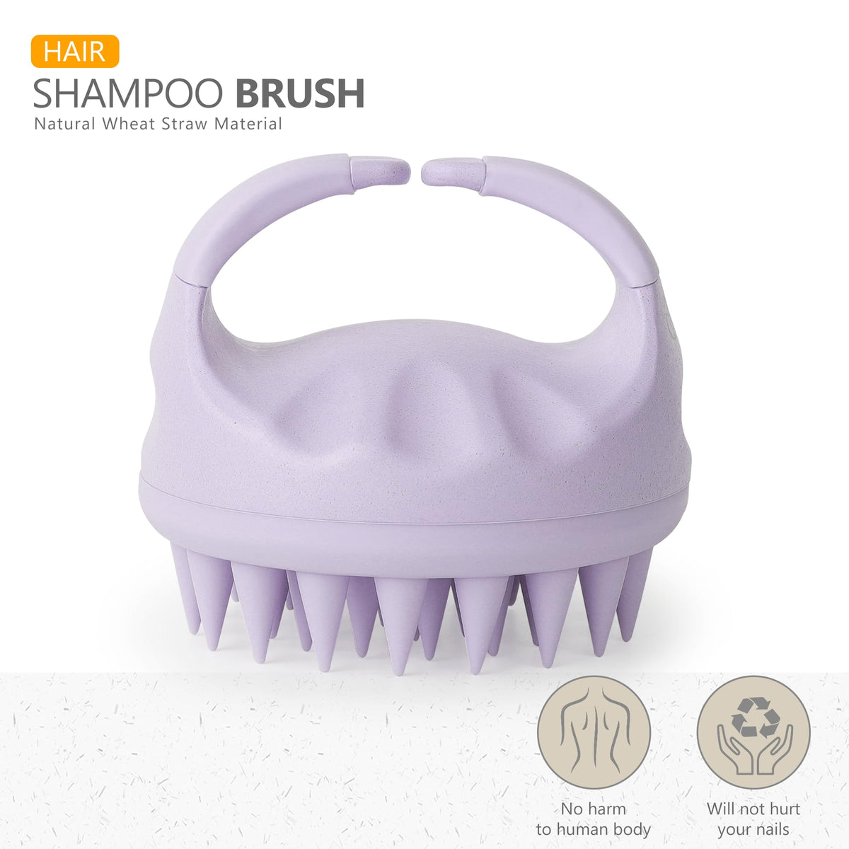 Sndyi Scalp Massager showing soft silicone bristles