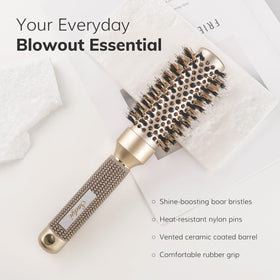 Sndyi Small Round Brush showing ceramic-coated barrel