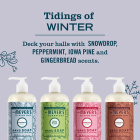 Snowdrop scented hand soap bottle from Mrs. MEYER'S