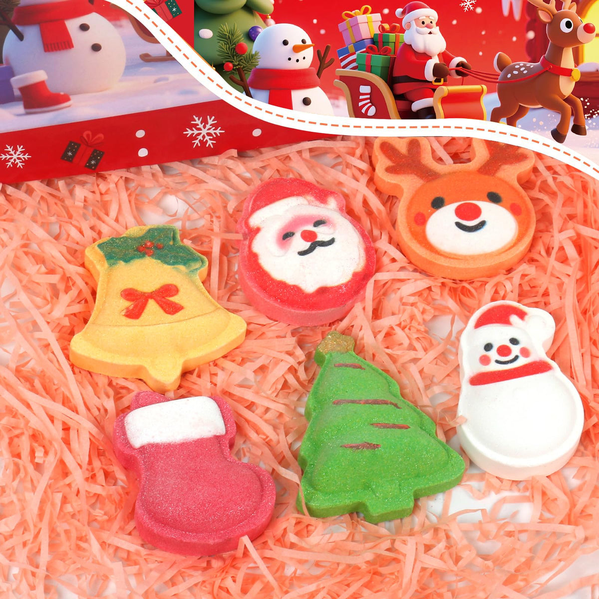 Snowman bath bomb from WARMLIFE Christmas collection