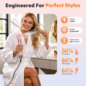 SnugLuv 5 in 1 Blow Dryer Brush Set showing volumizing brush