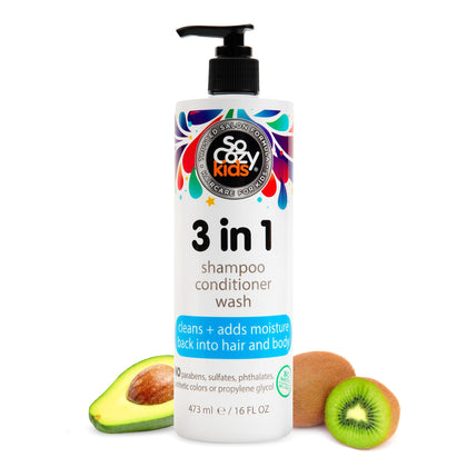 SO COZY 3-in-1 Kids Shampoo Conditioner Body Wash front view
