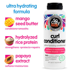 SO COZY Curl Conditioner for Kids 10.5 Fl Oz side view