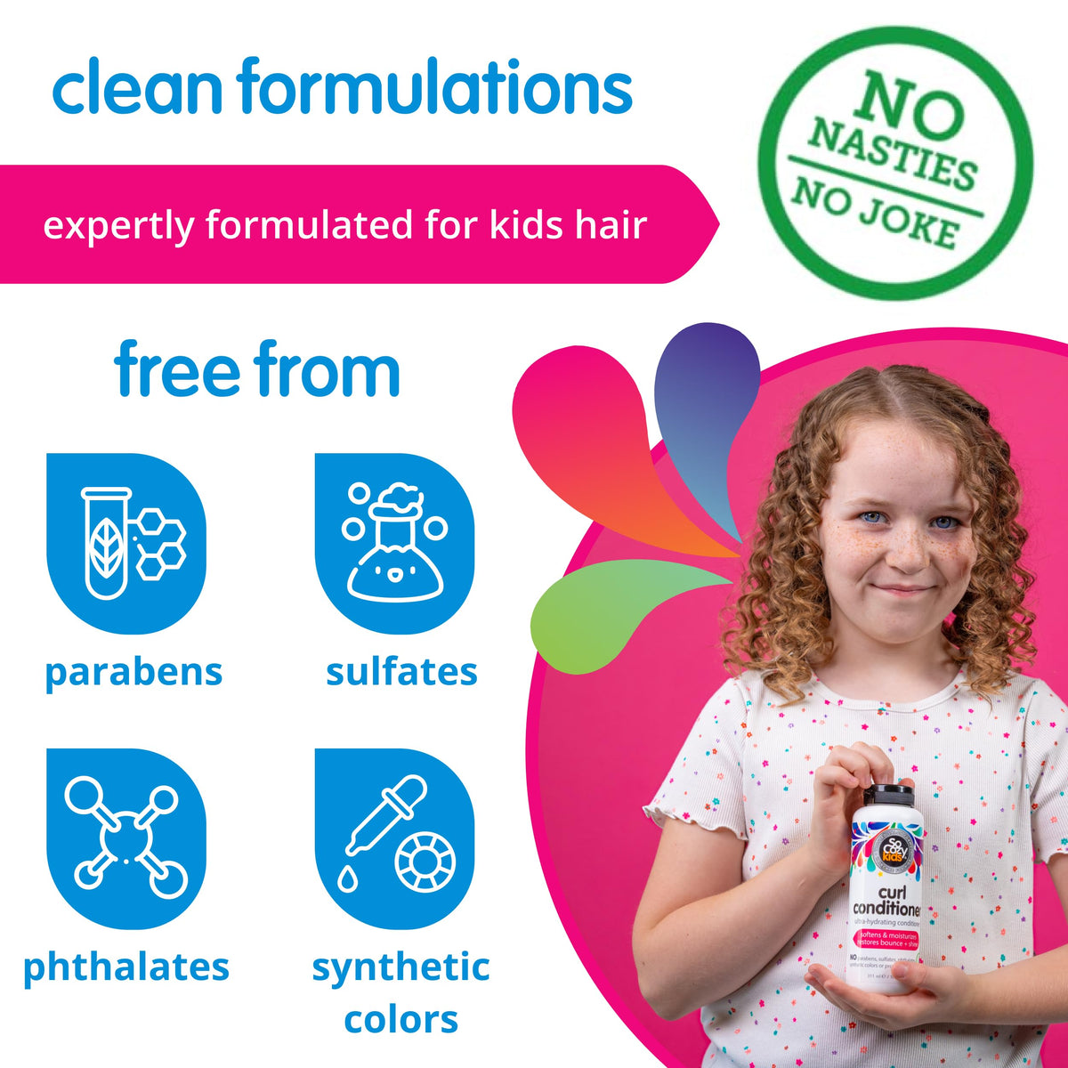 SO COZY Curl Conditioner for Kids in a bathroom setting
