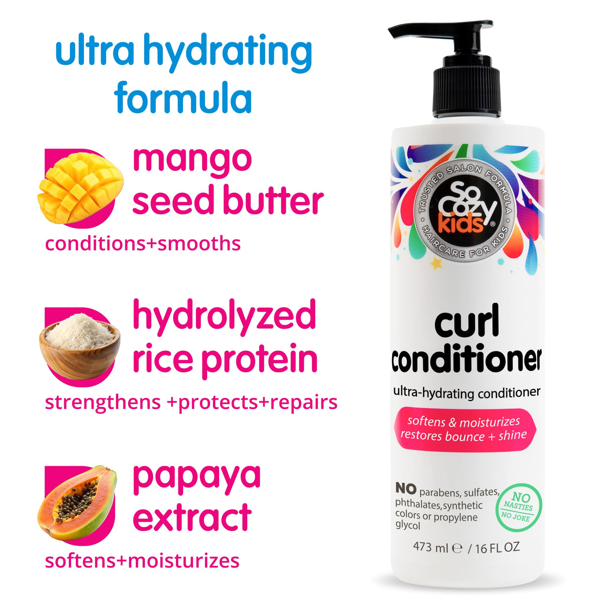 SO COZY Curl Conditioner for Kids ingredients list