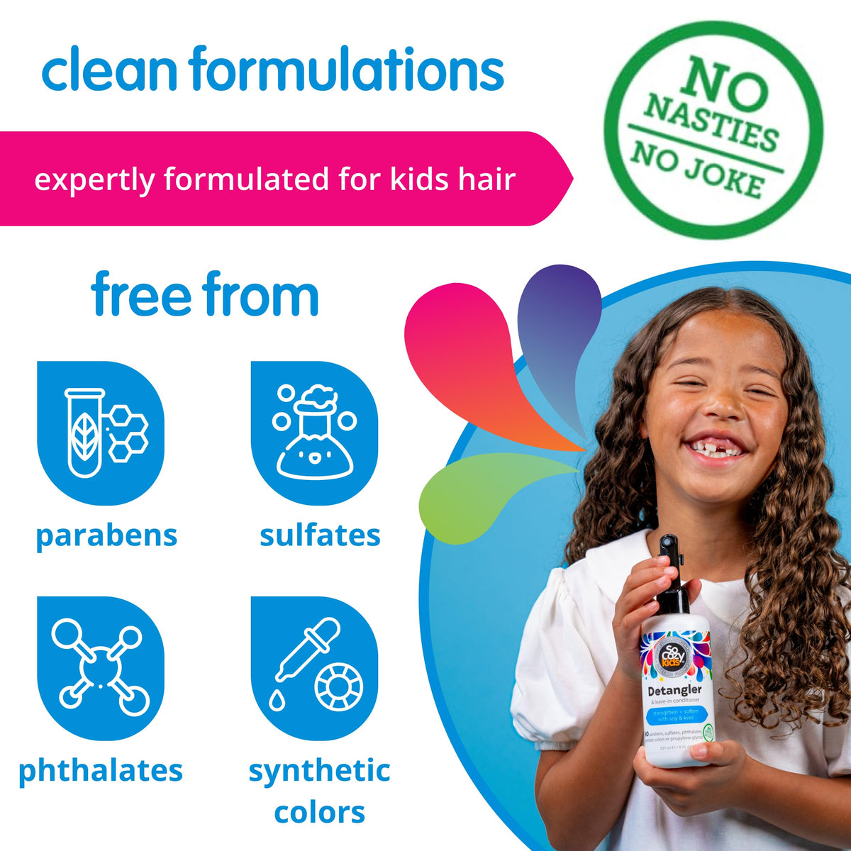 SO COZY Detangler Spray packaging details