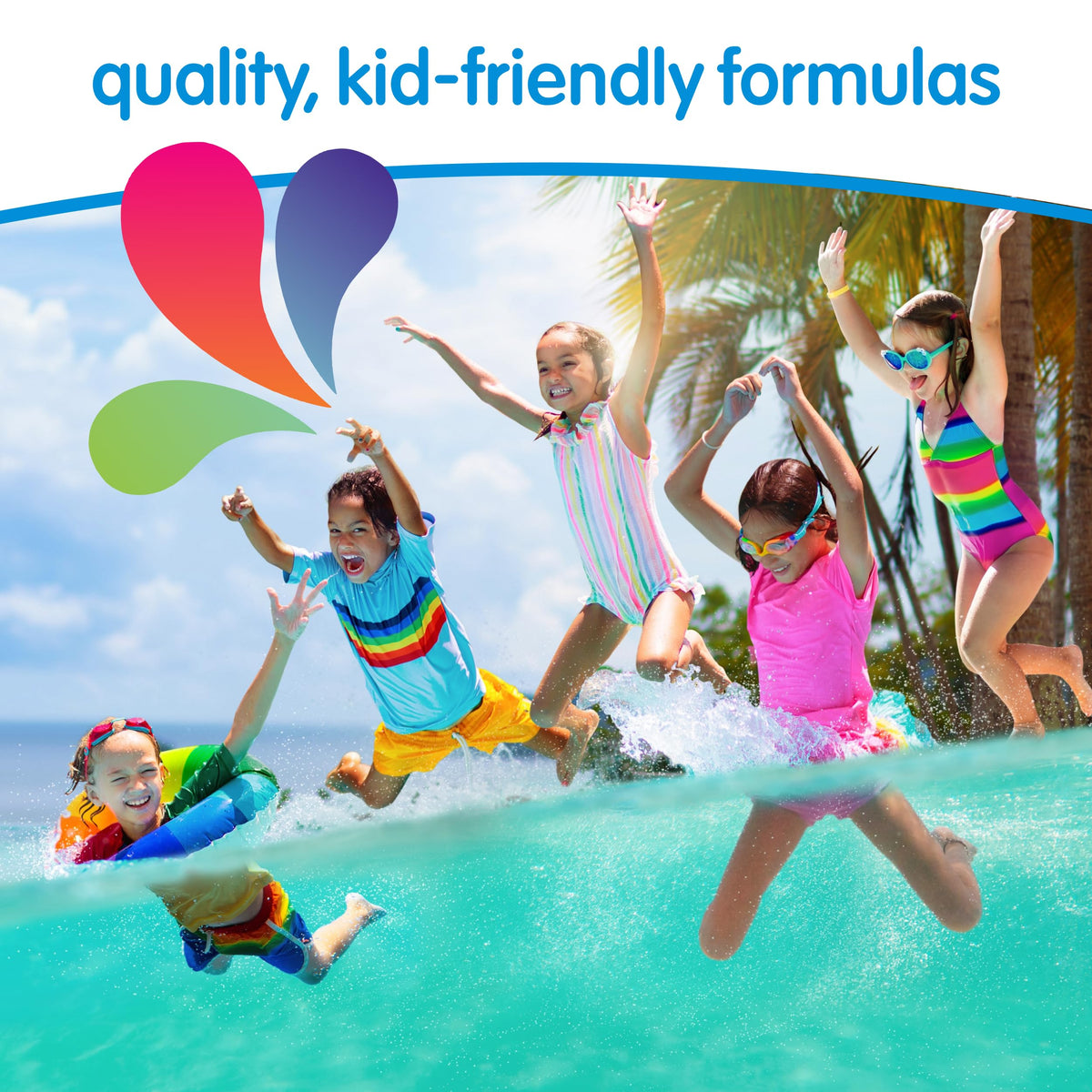 SO COZY Kids Swim 3-in-1 Shampoo Conditioner Body Wash in a bath setting