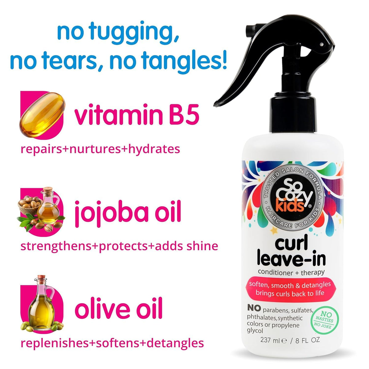 SO COZY Leave In Conditioner Spray on a bathroom counter