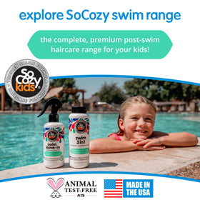 SO COZY Swim Leave In Conditioner Spray showing mist application
