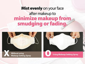 so' natural All Day Tight Makeup Setting Spray with makeup products