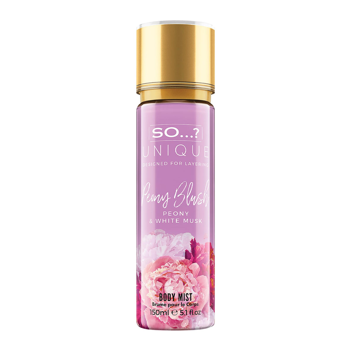 So...? Unique Peony Blush Body Mist 5.1 oz front view
