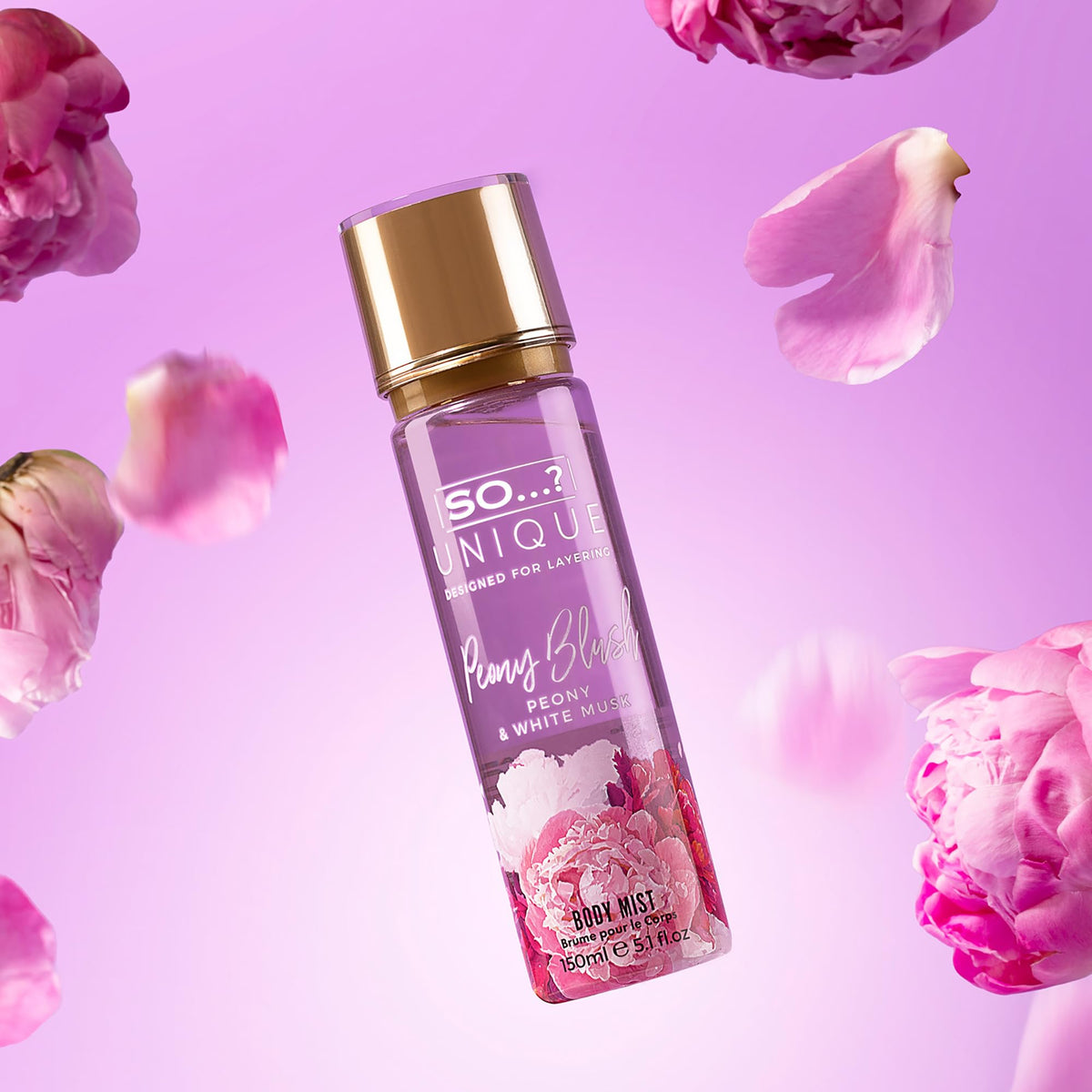 So...? Unique Peony Blush Body Mist with fresh flowers