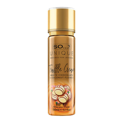 So...? Unique Truffle Cream Body Mist 5.1 oz front view