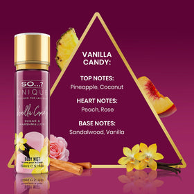 So...? Unique Vanilla Candy Body Mist 5.1 oz back view
