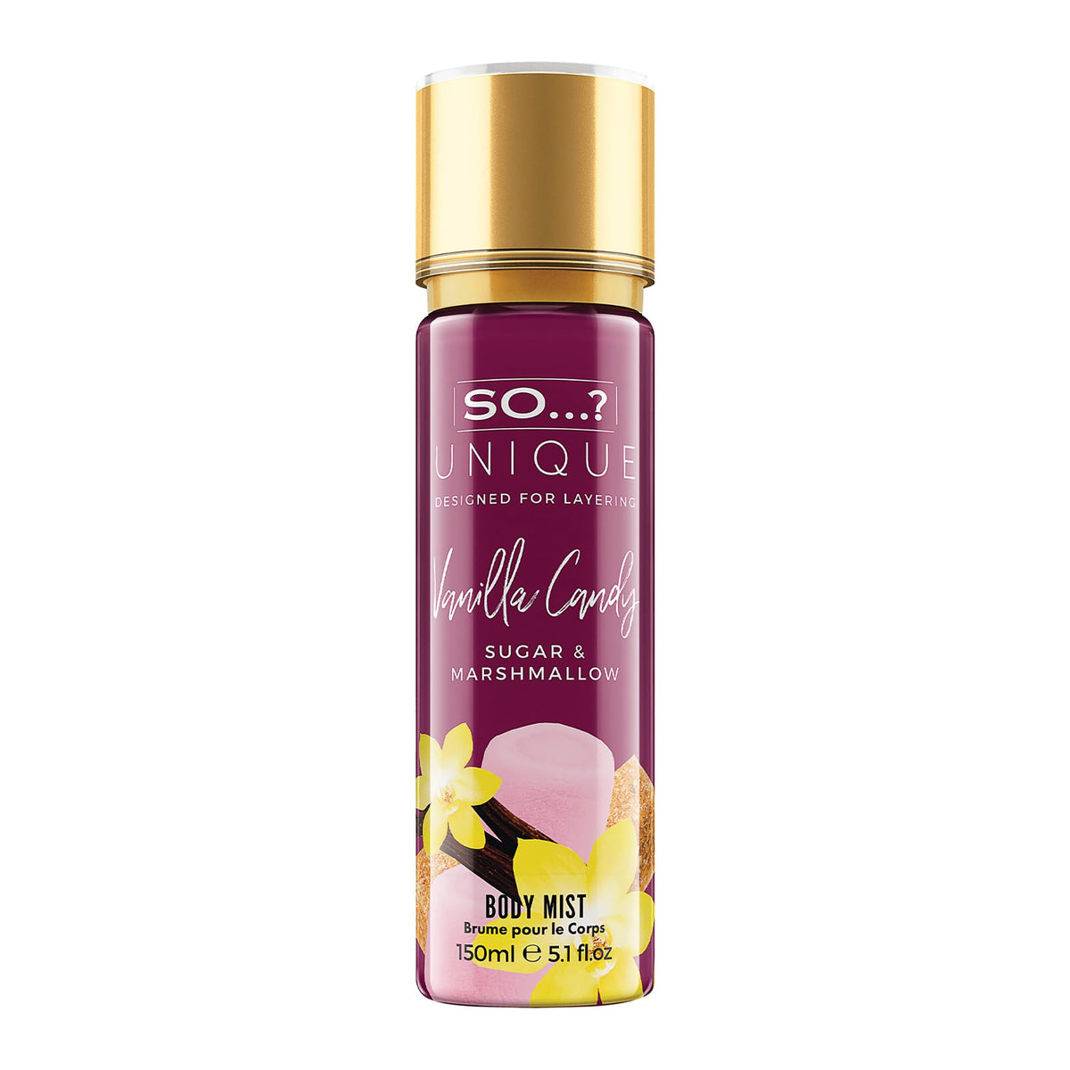 So...? Unique Vanilla Candy Body Mist 5.1 oz front view