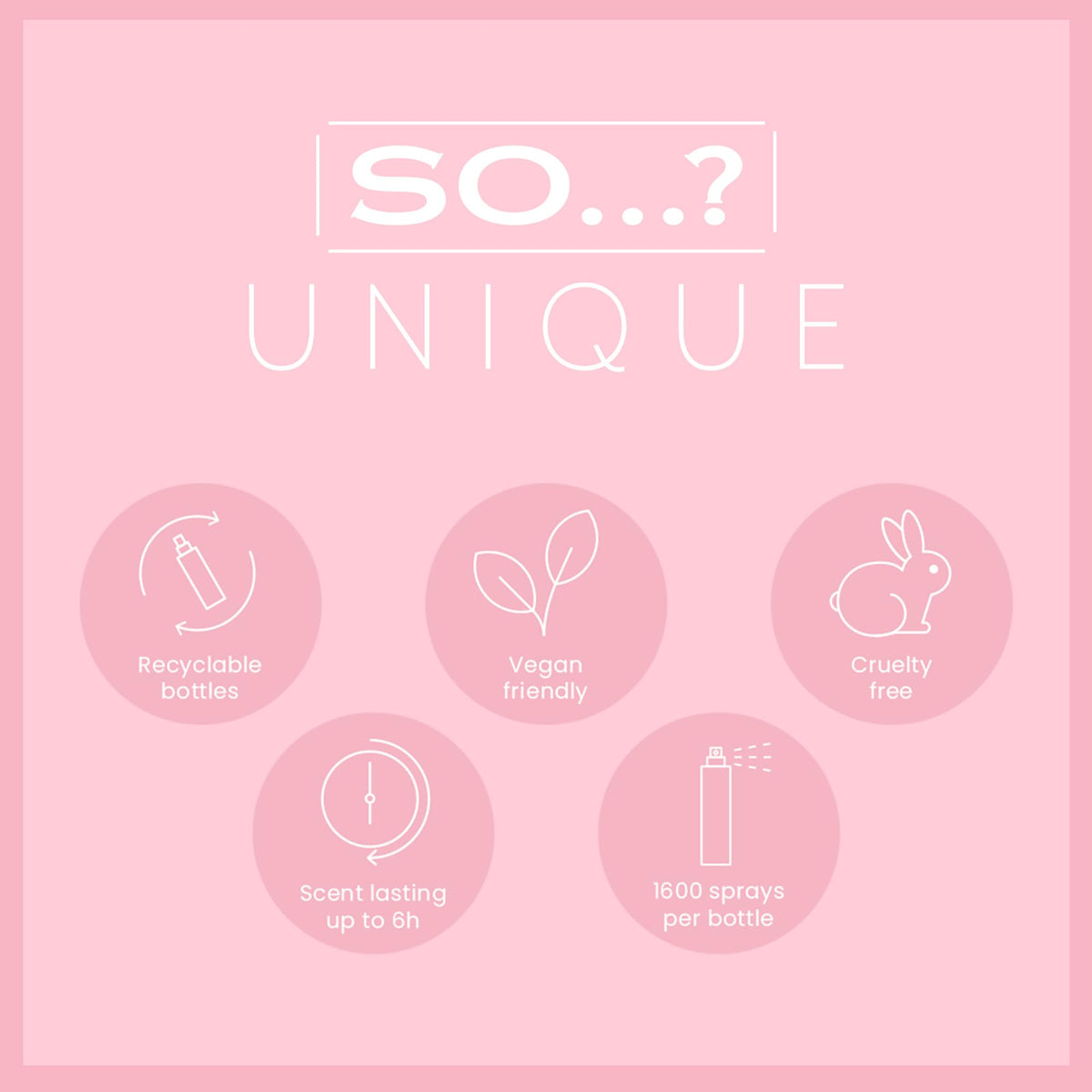 So...? Unique Vanilla Candy Body Mist 5.1 oz packaging