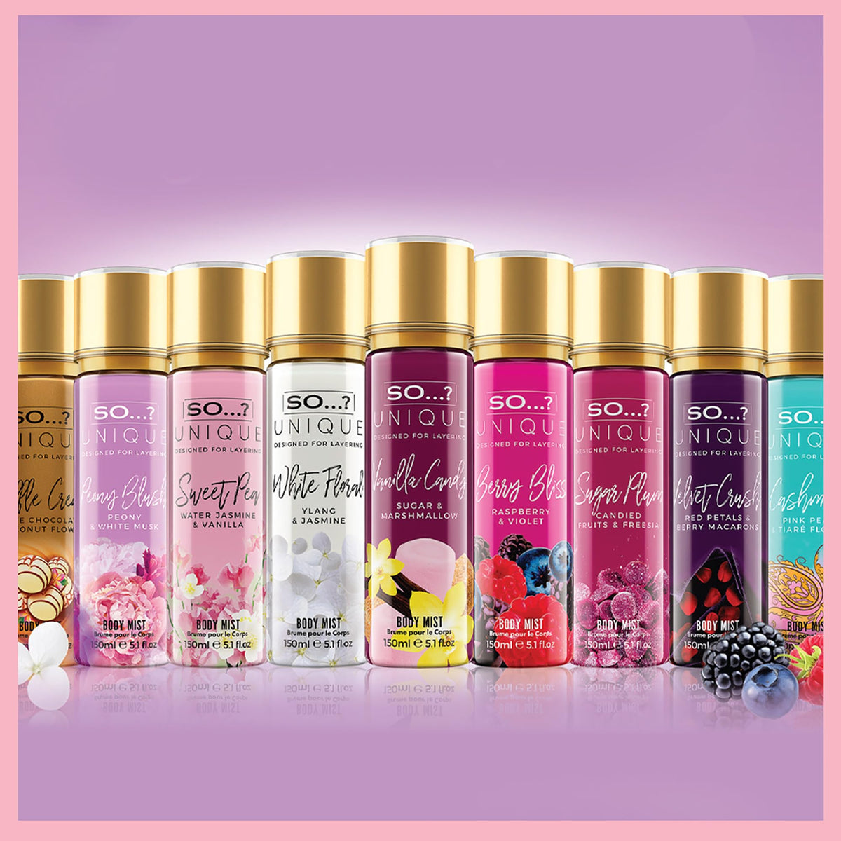 So...? Unique Vanilla Candy Body Mist with tropical fruits