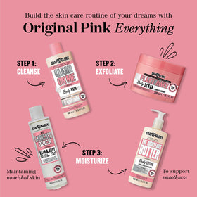 Soap & Glory foot cream beside a pedicure set