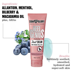 Soap & Glory foot cream packaging and label