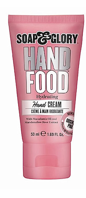Soap & Glory hand cream tube close-up