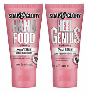 Soap & Glory Wait on Hand and Foot Gift Set front view with hand and foot creams