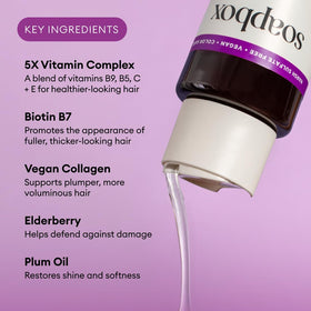 Soapbox Biotin & Super Fruit Shampoo 16oz back view