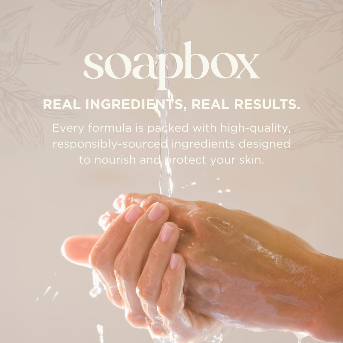 Soapbox Coconut Milk & Sandalwood Liquid Hand Soap refill size comparison