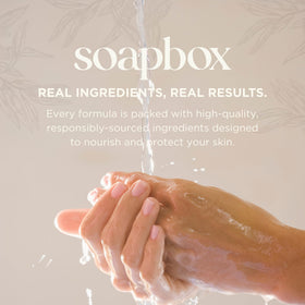 Soapbox Coconut Milk & Sandalwood Liquid Hand Soap refill size comparison