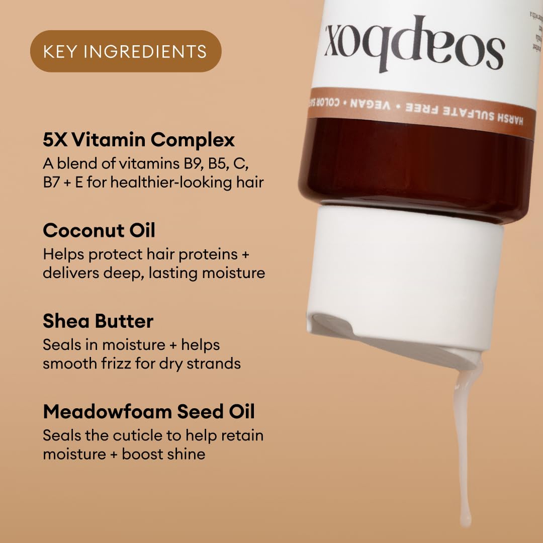 Soapbox Coconut & Shea Conditioner texture close-up