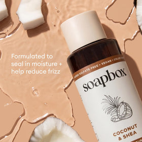 Soapbox Coconut & Shea Shampoo and Conditioner set packaging