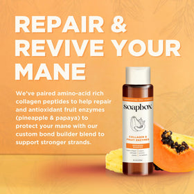 Soapbox Collagen & Fruit Enzymes Conditioner texture close-up