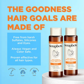 Soapbox Collagen & Fruit Enzymes Shampoo & Conditioner Set lifestyle scene