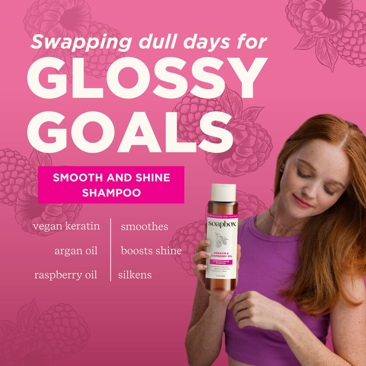 Soapbox Keratin Shampoo and Conditioner set side view