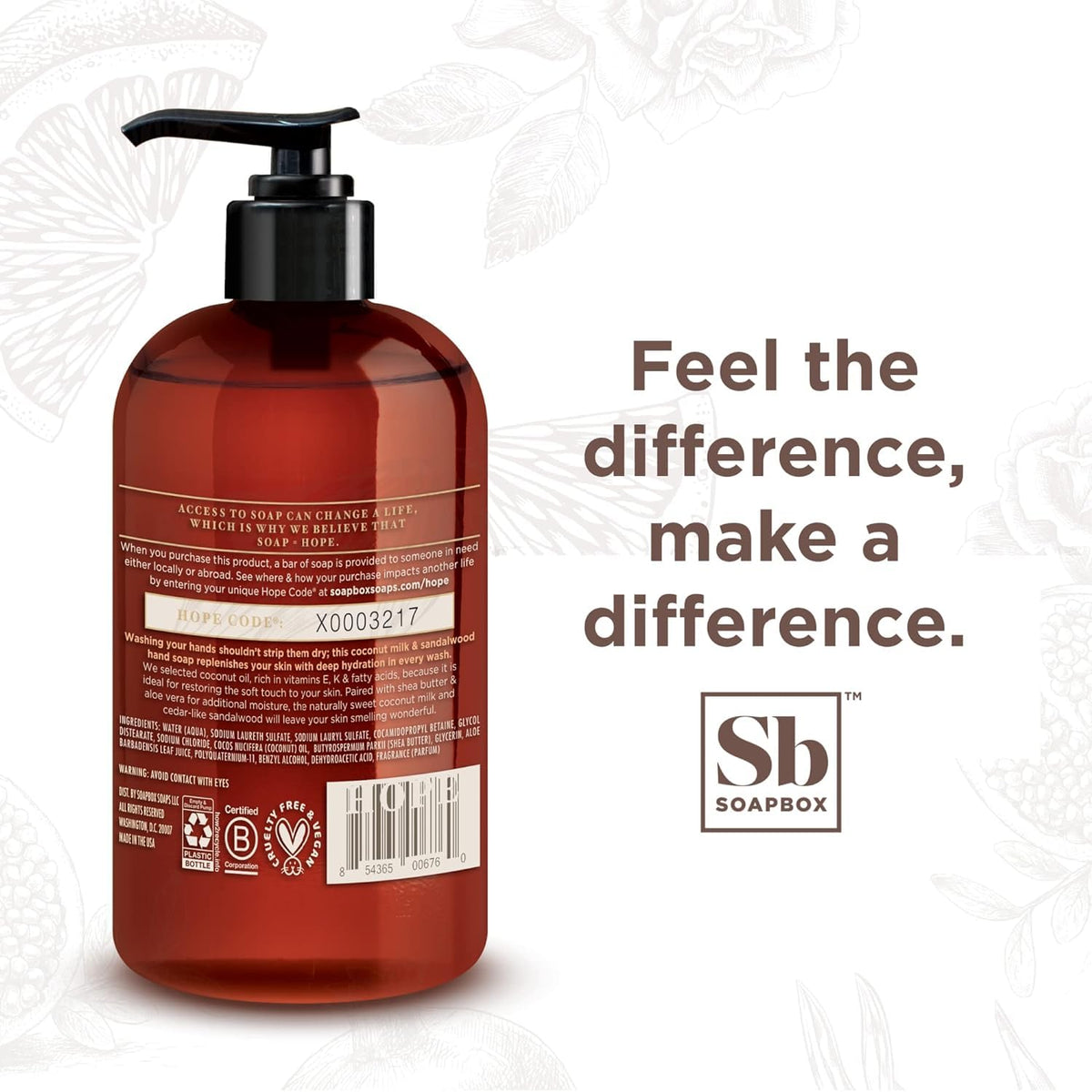 Soapbox Lavender & Marshmallow Root Liquid Hand Soap with marshmallow root