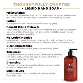 Soapbox Liquid Hand Soap Coconut bottle close-up