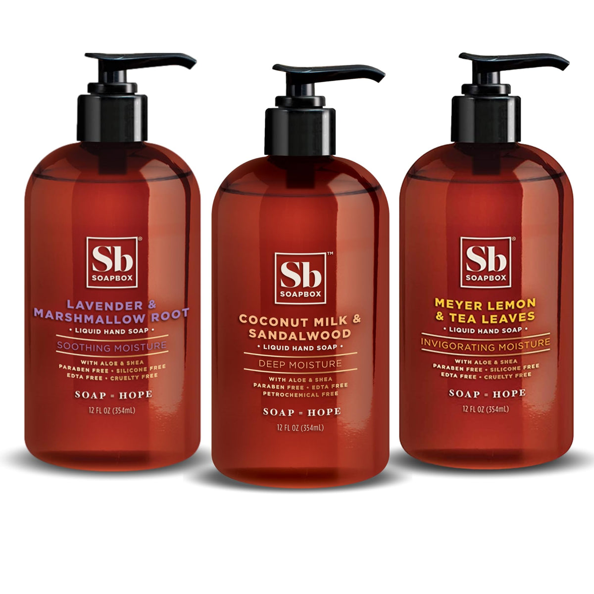 Soapbox Liquid Hand Soap Coconut front view