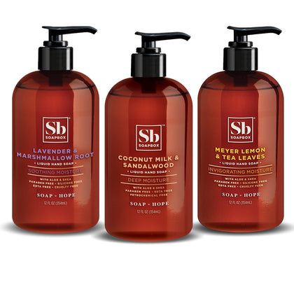 Soapbox Liquid Hand Soap Coconut front view