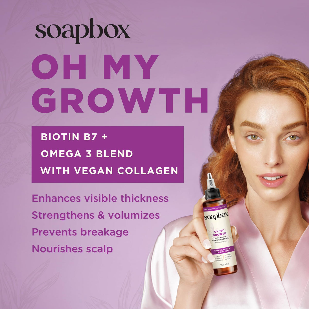 Soapbox Oh My Growth Hair close-up of product texture