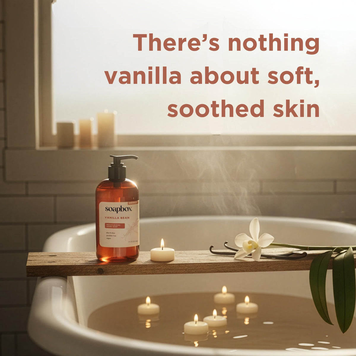 Soapbox Vanilla Bean Liquid Hand Soap with aloe and shea butter