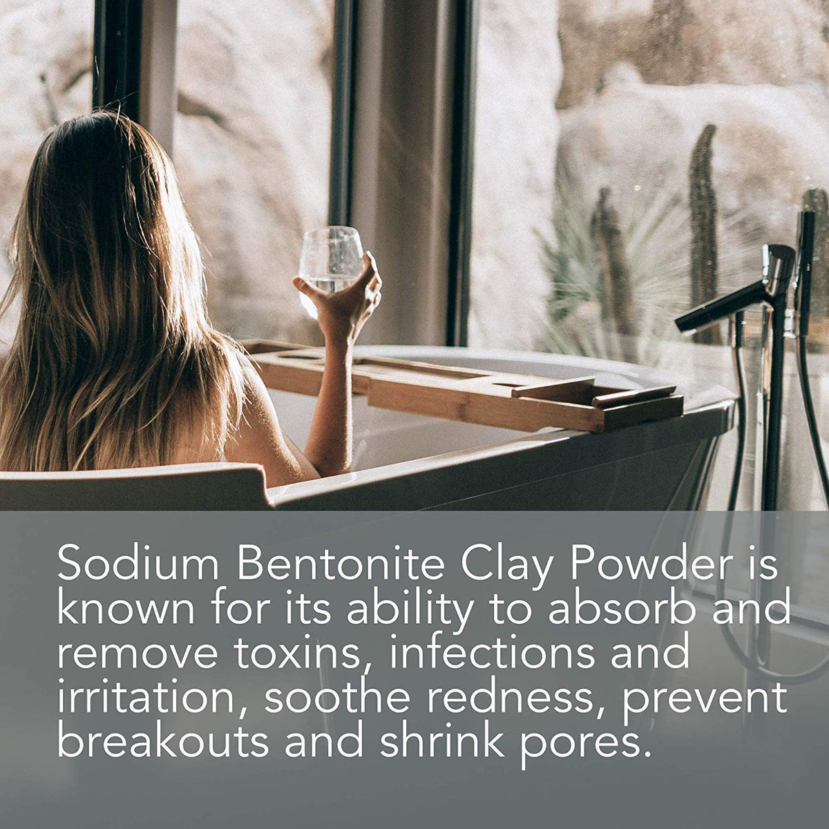 Sodium Bentonite Clay Powder texture sample