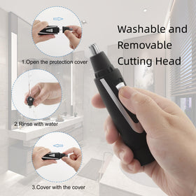 Sodynee Ear and Nose Hair Trimmer with cleaning brush and detachable head