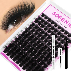 SOFENIDA Lash Clusters Kit 200D with various lash lengths