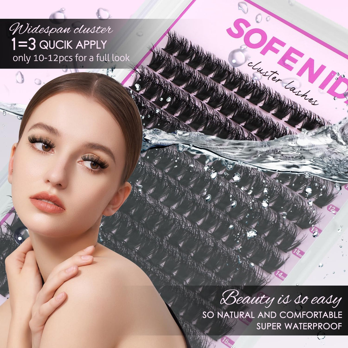 SOFENIDA Lash Clusters Kit packaging details
