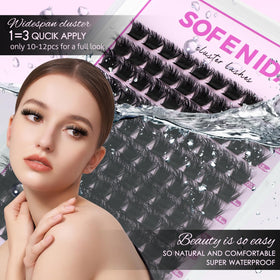 SOFENIDA lash clusters kit with tools and accessories
